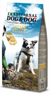 Hrana uscata pentru caini DogDog Traditional cu Pui Energie Vitala 10kg