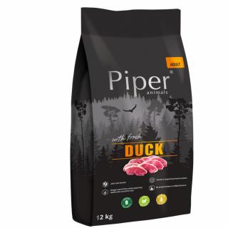 Hrana uscata pentru caini, Piper, adult, rata, 12 kg