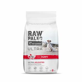 Hrana uscata pentru caini Raw Paleo Ultra Beef Medium  Large Puppy 2kg