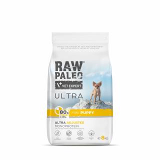 Hrana uscata pentru caini Raw Paleo Ultra Turkey Mini Puppy 8kg