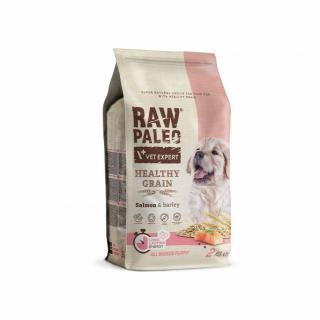 Hrana uscata pentru catei junior, RAW PALEO HEALTHY GRAIN, somon, 10kg