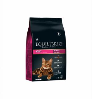 Hrana uscata pentru pisici Equilibrio Adult Cats Hairball, 7.5 kg