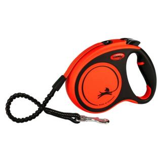 Lesa pentru caini Extreme banda, Flexi, Retractabil, Pana la 55 kg, L, 8 metri, Portocaliu