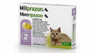 Milprazon Cat 4   10 mg (  2 kg), 1 tableta