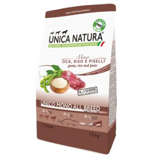 Natura Unica hrana uscata pentru caini talie mare cu Rata,orez si cartofi 12 kg