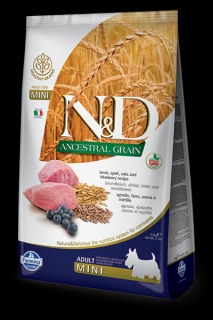 ND Ancestral Grain Mini Adult, Miel, alac, ovaz si afine, 7 kg