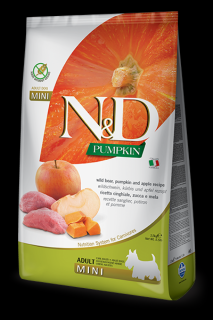 ND Pumpkin Grain Free Mini Adult Adult, Mistret, Dovleac si mar, 7 kg