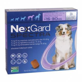 Nexgard Spectra L (15-30 kg), 3 comprimate