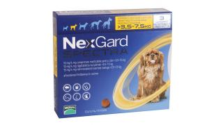 NexGard Spectra S comprimate masticabile, 3.5-7.5 kg, 1 comprimat