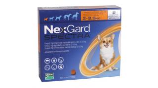 NexGard Spectra XS comprimate masticabile, 2-3.5 kg, 1 comprimat