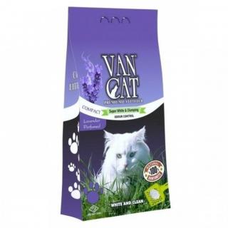 Nisip Igienic Bentonita Pisici VanCat Lavander Compact 5 Kg