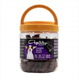 Recompense delicioase pentru caini Agility LSD-05, impletitura de rata, 500g