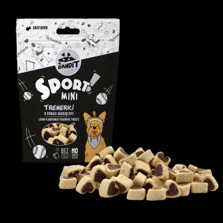 Recompense pentru caini Mr. Bandit SPORT MINI, miel, 150g