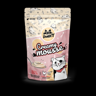 Recompense pentru pisici Mr. Bandit CAT Creamy Mousse, piept de pui si creveti, 60 g