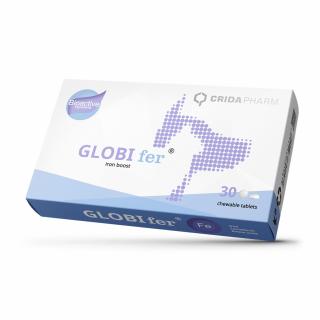 Supliment GLOBIfer   ,   Comprimate masticabile pentru caini si pisici, 30 comprimate