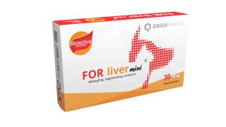 Supliment pentru caini si pisici cu afectiuni hepative, FOR liver mini, 30 capsule