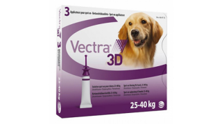 Vectra 3D solutie spot-on pentru caini 25-40kg, 3 pipete