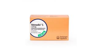 VETMEDIN 1.25 MG - 10 TABLETE MASTICABILE Folie