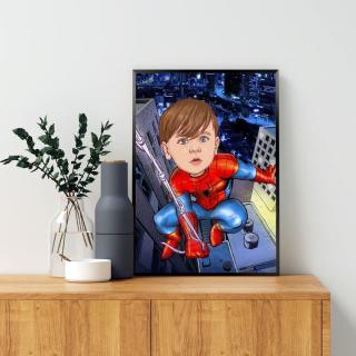 Caricatura Baby Spiderman