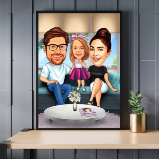 Caricatura Familie