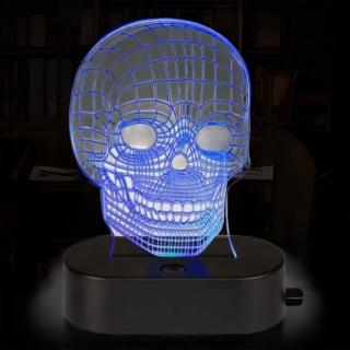 Lampa Led Skull  6 culori