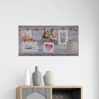 Rama foto canvas cu carlige pentru poze (6 poze)