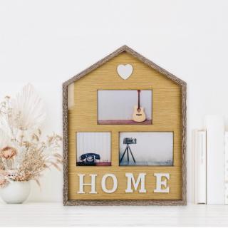 Rama foto de perete Home personalizata cu 3 poze