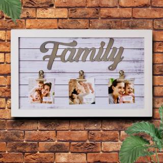 Rama foto Family personalizata cu 3 poze