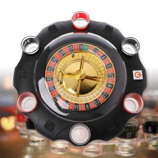 Ruleta electronica cu shoturi, 6 pahare, 27 x 6 cm