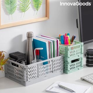 Set de 3 cutii organizatoare pliabile si stivuibile Boxtor