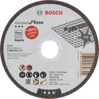 BOSCH DISC TAIERE INOX 125X1 MM