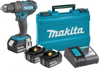 MAKITA DHP482RFE3 MAsINA DE GAURIT sI INsURUBAT CU PERCUTIE LXT 18V CU ACUMULATORI SI INCARCATOR