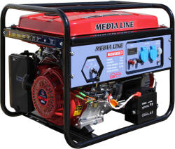MLG 6500E 2 AVR . Generator monofazat pe benzina MLG 6500 2, putere maxima 6.5 KW, pornire electrica