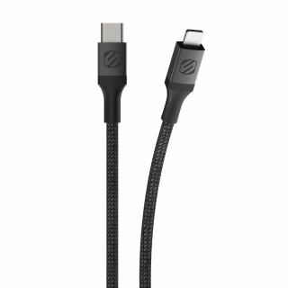 Cablu de date si sincronizare Lightning - USB-C MFI, impletit Scosche - 2.4m (Midnight Green)