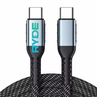 Cablu incarcare rapida Type-C, 48V 5A, 240W, impletit, pentru laptop, tableta, smartphone, 1m