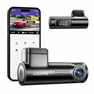 Camera auto de bord AZDOME M330 FHD 1080P, WiFi, WDR Night Vision, 170°, ecran 0.96 , aplicatie dedicata, G-sensor si monitorizare parcare