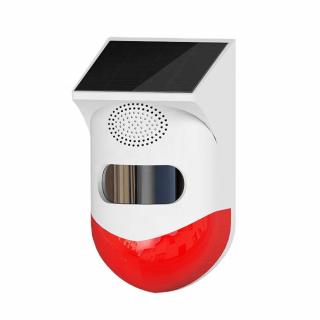 Detector de miscare exterior PIR cu infrarosu si sirena compatibil Tuya