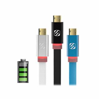 flatOUT LED cablu micro USB reversibil EZTIP™ - Albastru