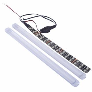 Set 2 benzi LED albastre, cu capace, pentru trotinetele electrice RYDE