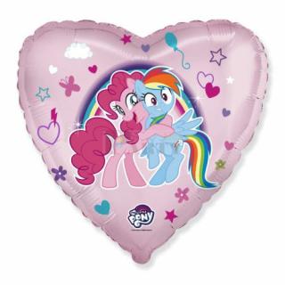 Balon folie forma inima, My Little Pony, 46 cm