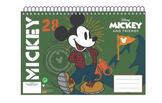 Bloc desen A4 spira Mickey Mouse and Friends, 30 coli