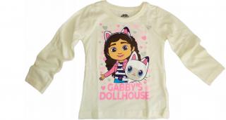 Bluza bumbac, maneca lunga, Gabby s Dollhouse Inimioare