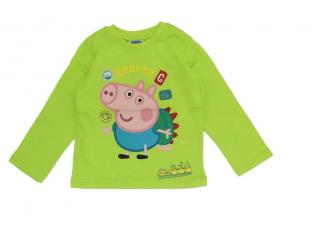 Bluza bumbac, maneca lunga, George Peppa Pig