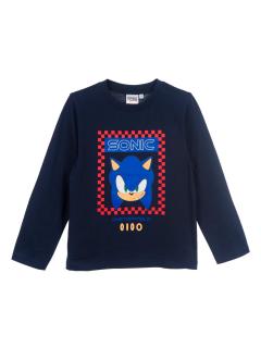 Bluza bumbac, maneca lunga, Sonic Neinfricatul
