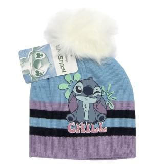 Caciula groasa acril cu mot pufos, Stitch Chill