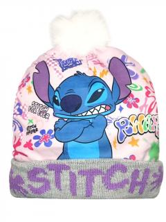 Caciula groasa acril cu mot, Stitch Suparatul
