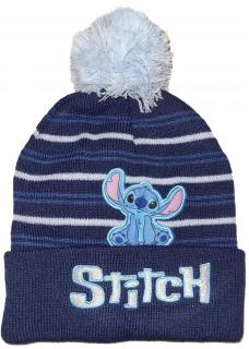 Caciula groasa cu mot, bleumarin, Lilo  Stitch