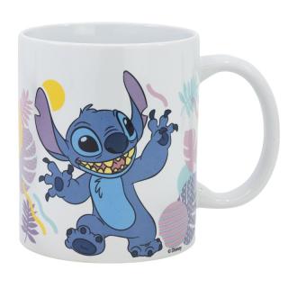 Cana ceramica Lilo  Stitch Hawaian Flower 325 ml