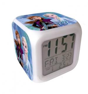 Ceas cu alarma forma cub Frozen 8 cm