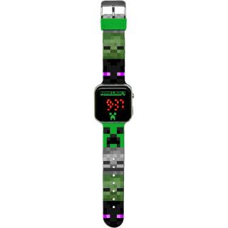 Ceas digital cu LED Minecraft